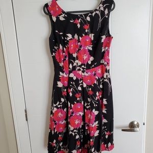 Black floral dress